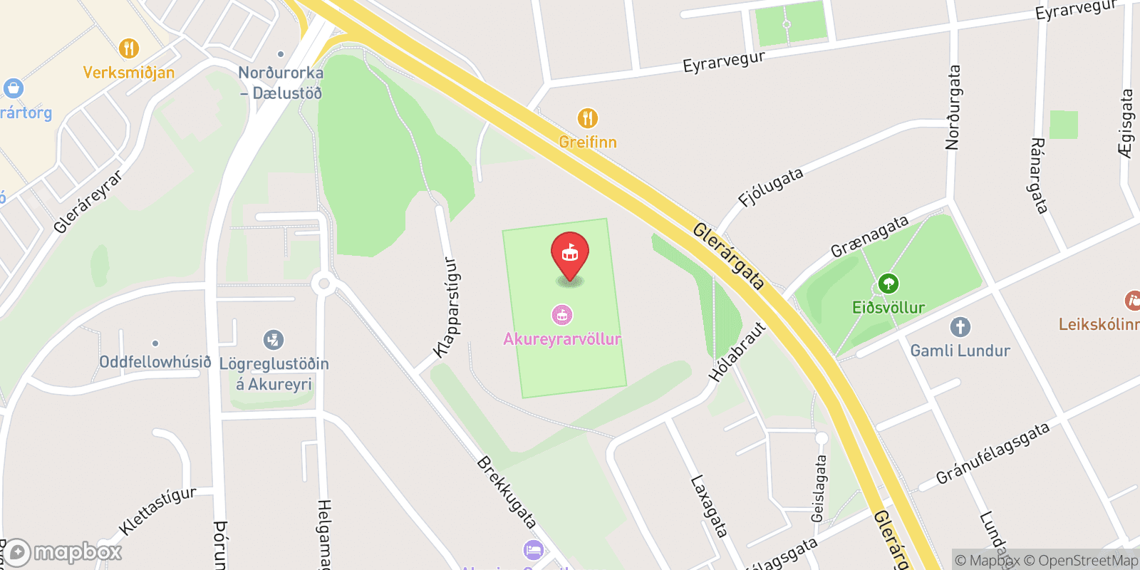 Mapa: Akureyri