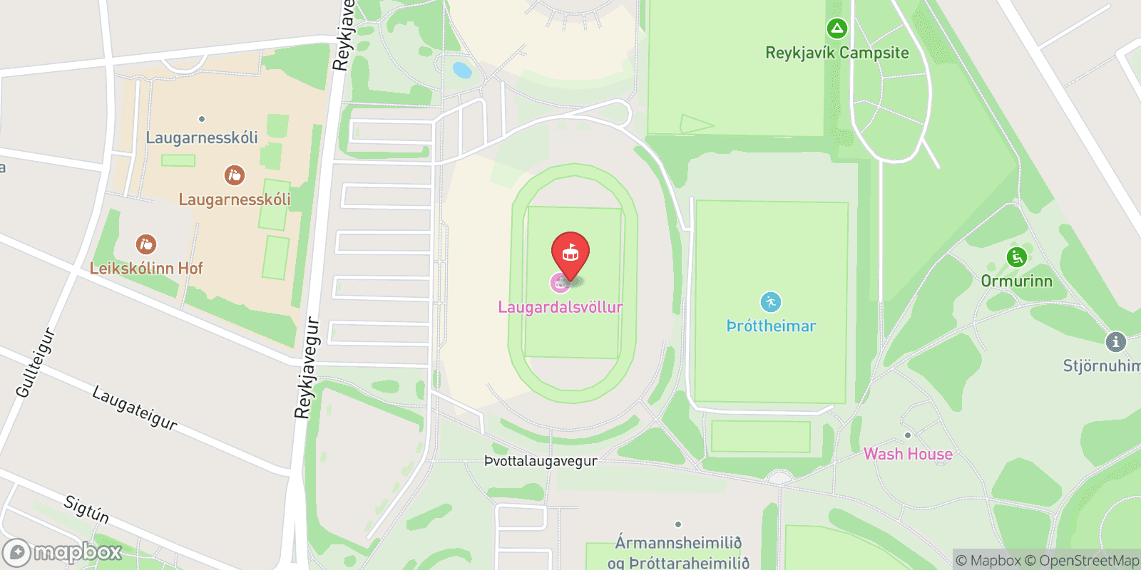 Mapa: Reykjavík