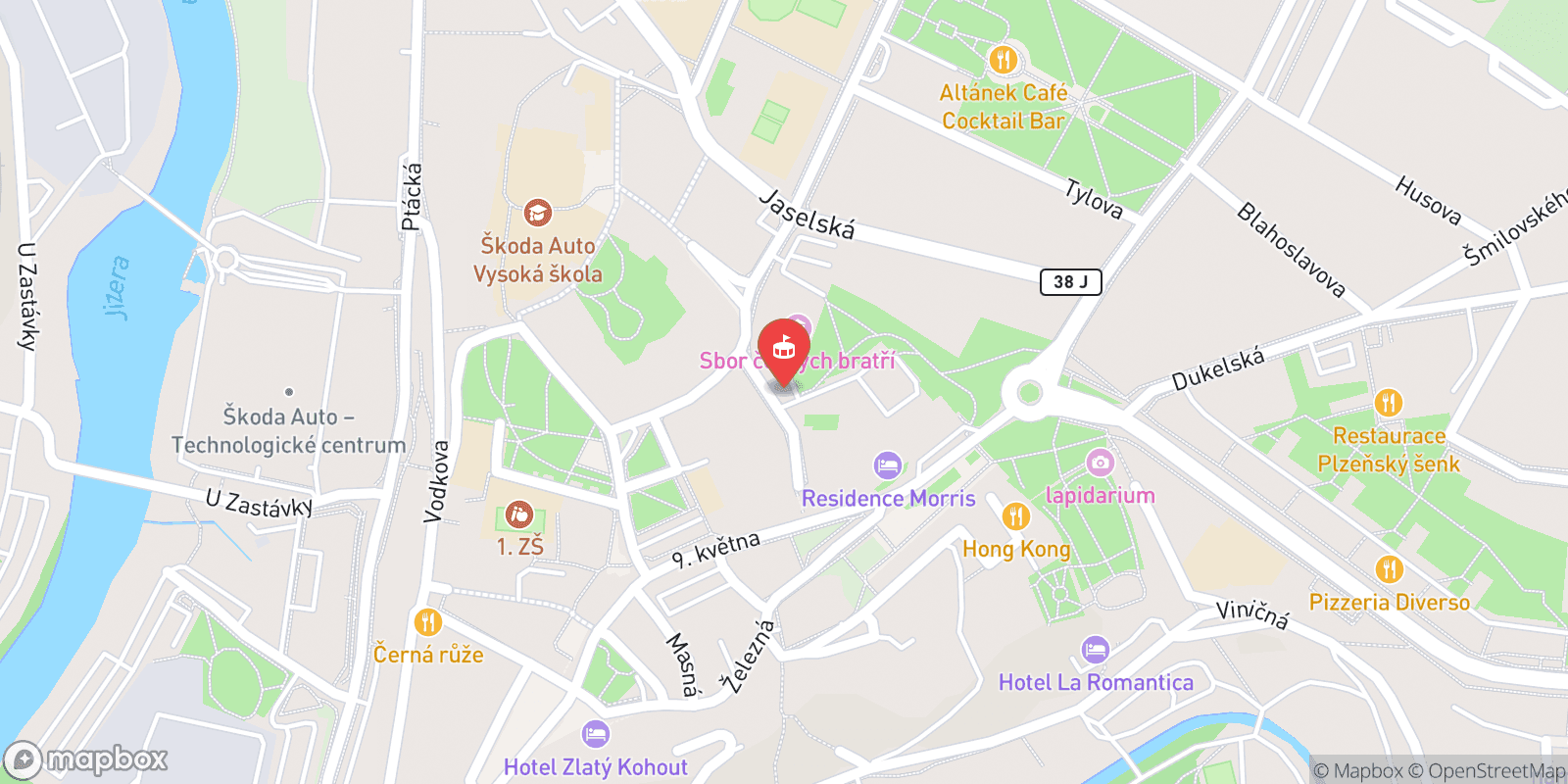 Mapa: Mladá Boleslav