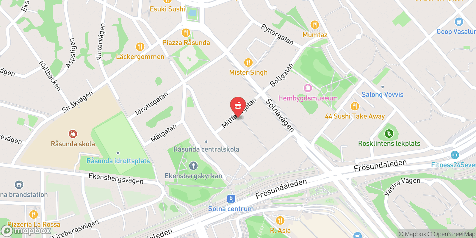 Mapa: Solna