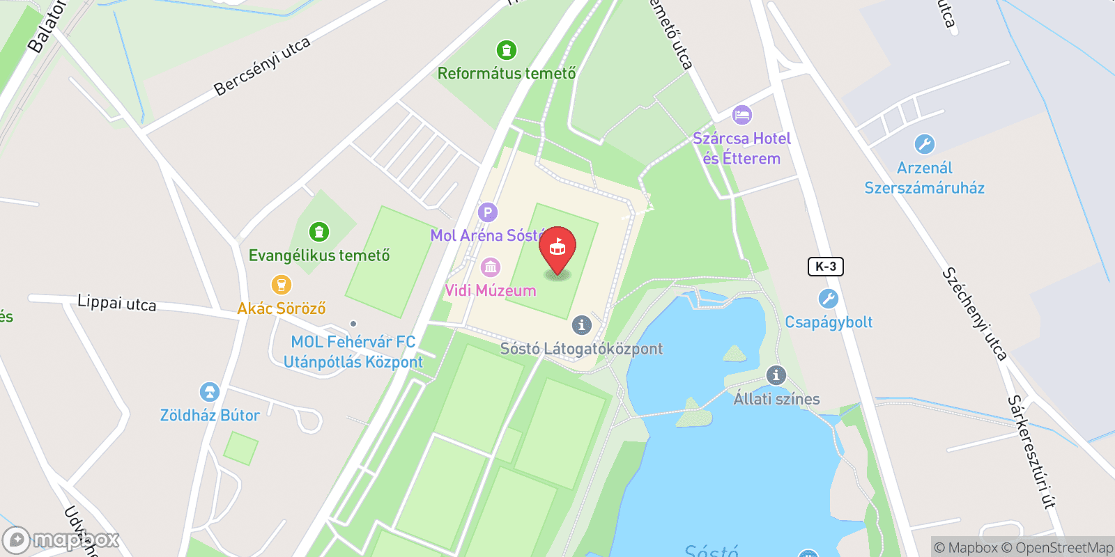 Mapa: Székesfehérvár