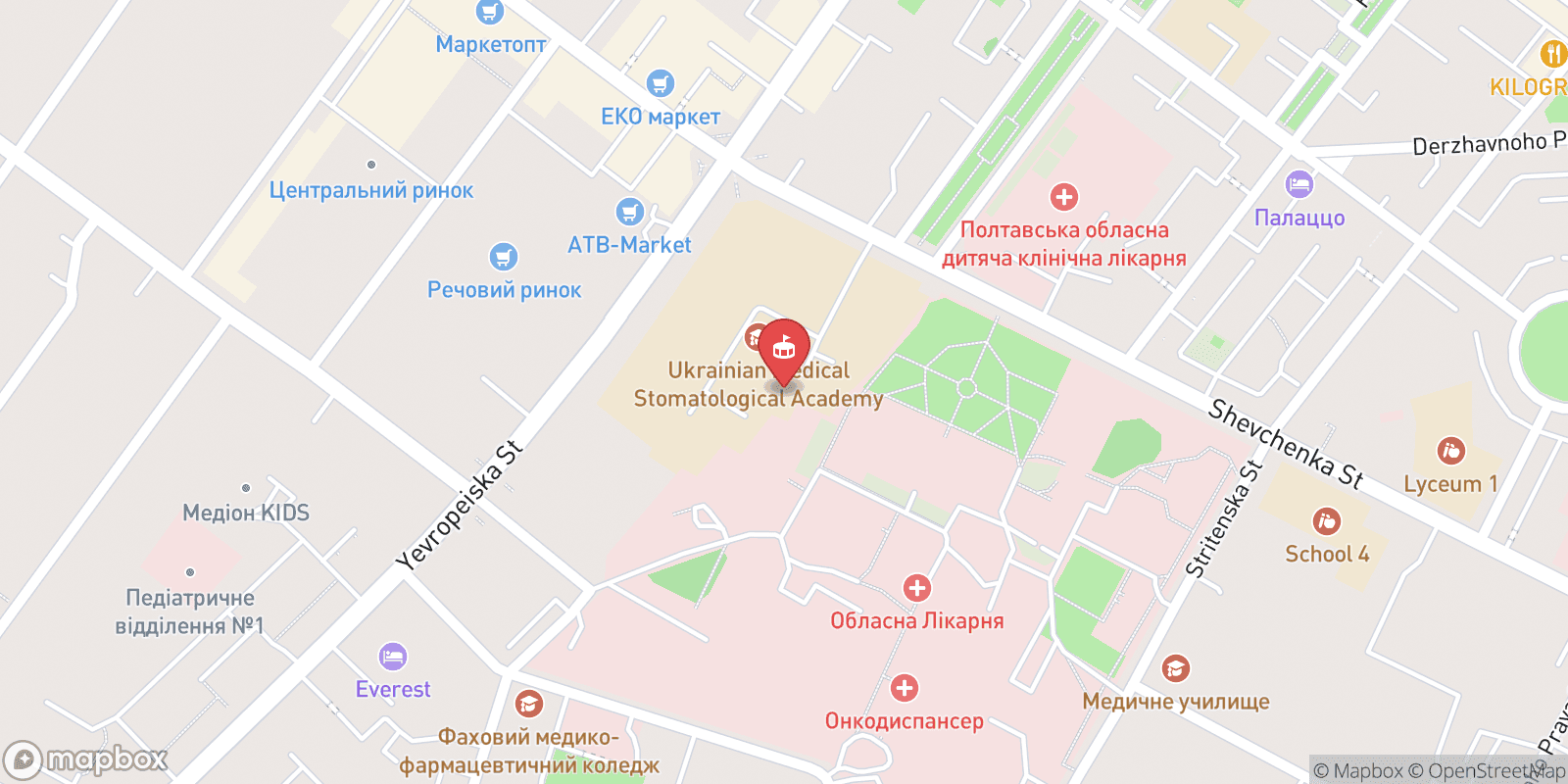 Mapa: Poltava